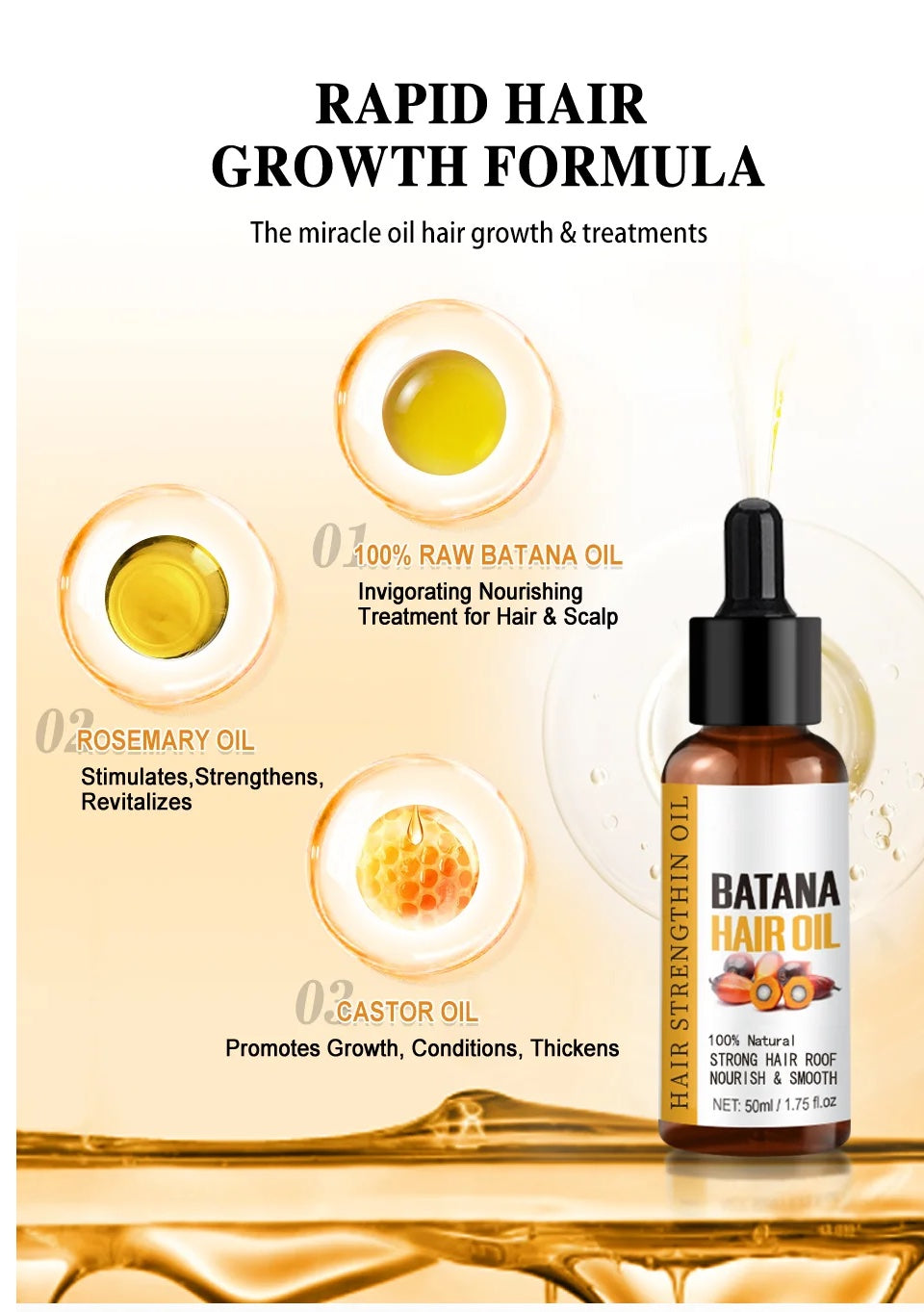 100% Pure Batana Hair Care Oil